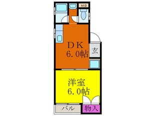 千里丘センタ－ハイツの物件間取画像